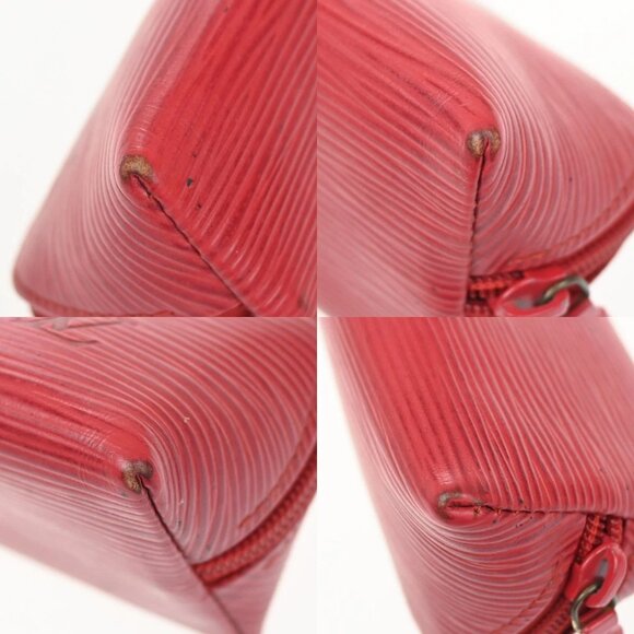 LOUIS VUITTON LV Trousse Crayons Pen Case Epi Leather Red France - Picture 11 of 13